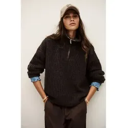 BA&SH für Damen. 1H25BELT Beltane-Pullover braun (38), Lässig, Wolle