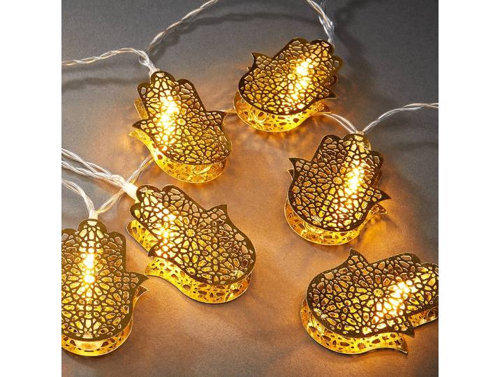 LED Guirlande lumineuse 165 x 6 x 4cm Doré/Doré
