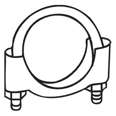 BOSAL Klemmstück, Abgasanlage 250-240 für Opel Volvo