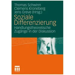 Soziale Differenzierung, Fachbücher von Clemens Kroneberg, Thomas Schwinn, Jens Greve
