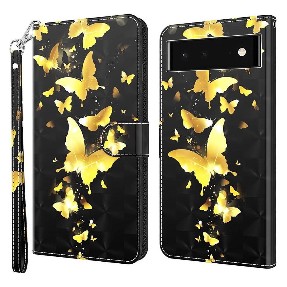 Cover-Discount Google Pixel 7 Pro - Etui Glanz Effekt Katze (Google Pixel 7 Pro) (102301984C)