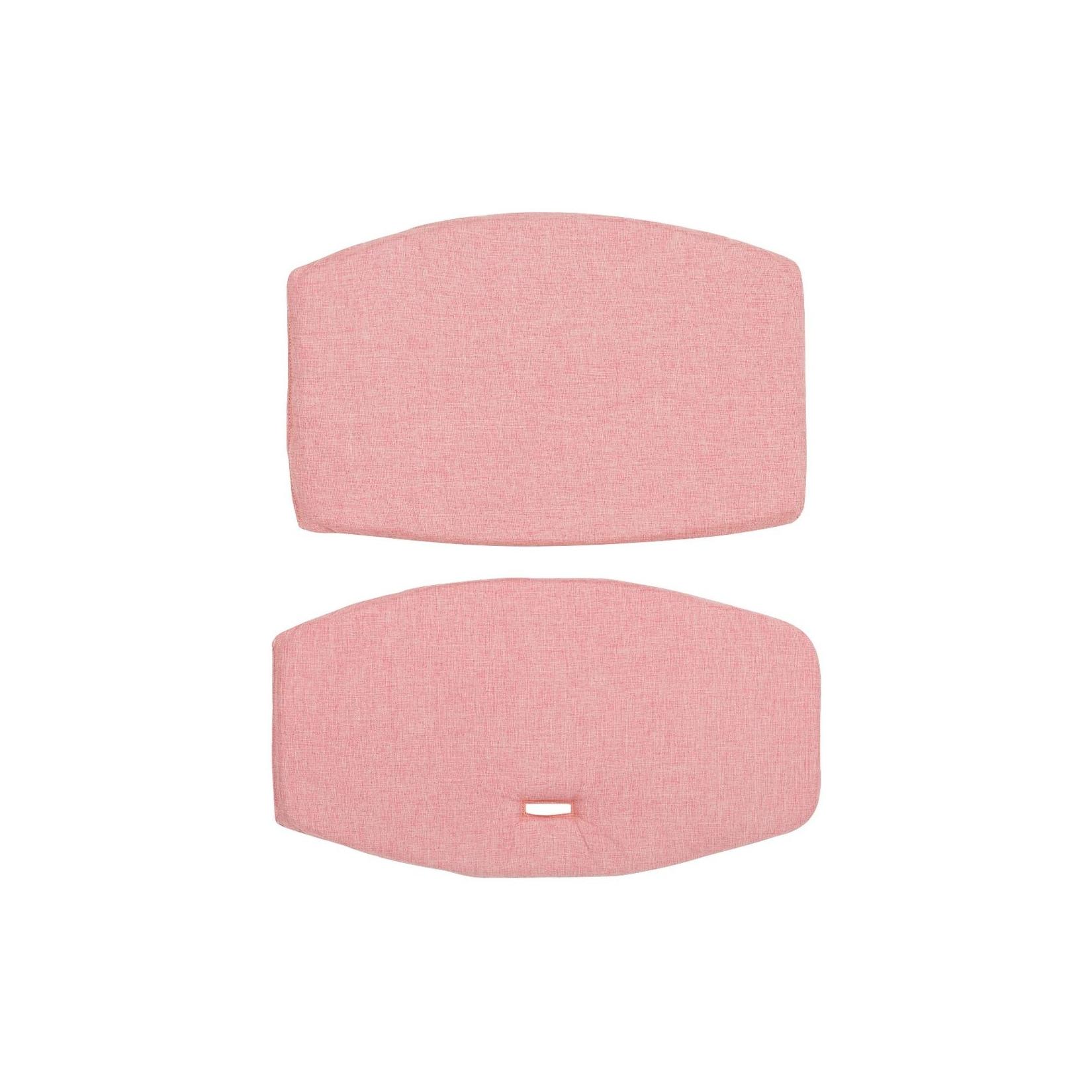 Chipolino Kinder-Kissenset Hochstuhl 2-teiliges Sitzeinlagen-Set für Holz-Stühle rosa