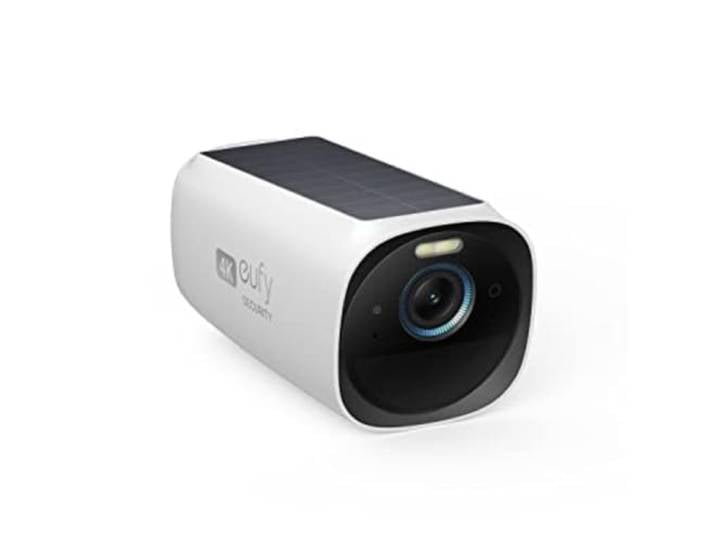 eufyCam S330 (eufyCam 3) 4K Caméra surveillance wifi extérieur sans fil Caméras solaire\, vision nocturne couleur\, faciale IA\, stockage local\, sans frais\, nécessite la HomeBase 3