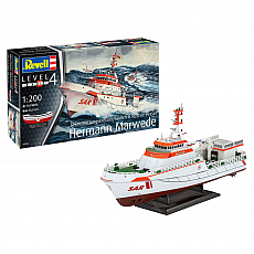Revell - Seenotrettungskreuzer Hermann Marwede - 1:200 - 78 Teile 305404