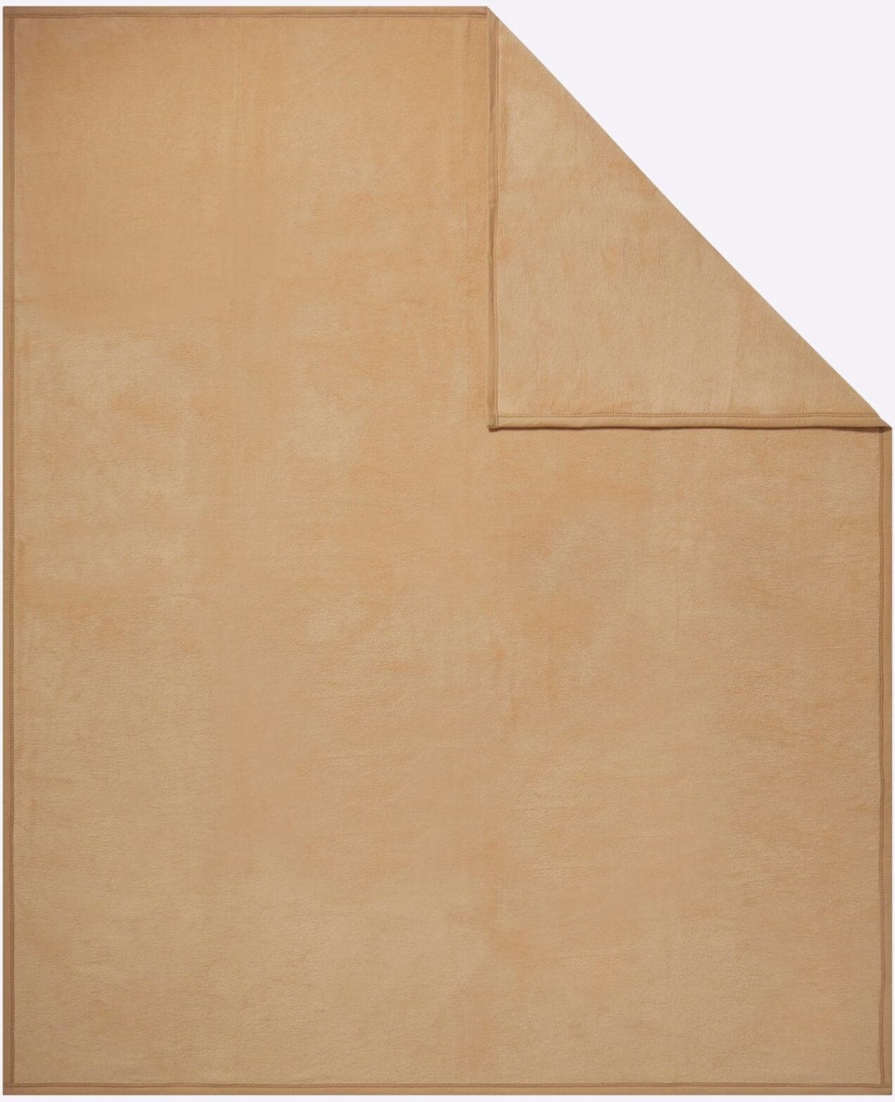 Wohndecke IBENA Gr. 3, braun (camel), B:100cm L:150cm, 58% Baumwolle, 35% Polyacryl, 7% Polyester, Wohndecken, Wohndecke camel B/L: 100cm x 150cm