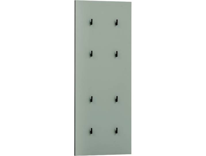 Garderobenpaneel WELLTIME Alexa, Hakenpaneel, Made in Germany, B: 49 cm , grün (pistazie), B:49cm H:109cm T:2,6cm, Holzwerkstoff, Garderobenpaneele, Garderobenpaneel, Solide Verarbeitung - Dieses Produkt ist in Deutschland gefertigt