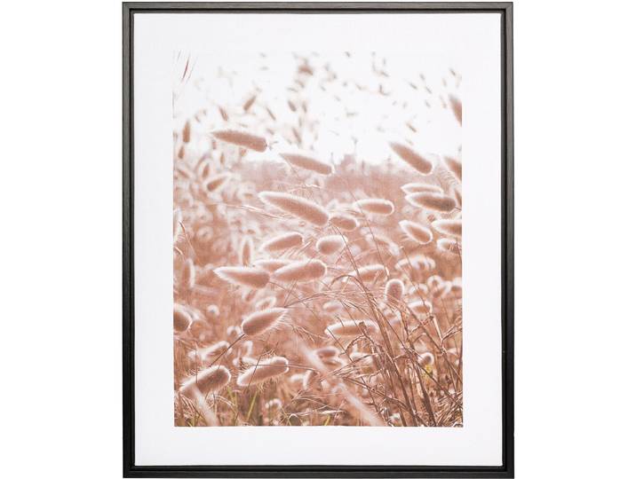 Bild mit Rahmen CREATIV HOME Leinwandbild Grasblüten , bunt (farbe rahmen: schwarz, farbe bild(er): bunt), B:40cm H:50cm T:2,5cm, Canvas, Kunststoff, Bilder, Bild mit Rahmen, mit Rahmen