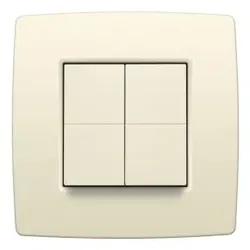 Niko Züblin 100-91004 Niko Dimmschalter für Hue System, Niko Original cream 10091004