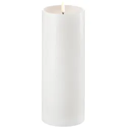 Uyuni LED Stumpenkerze shoulder 7,8x20cm nordic white