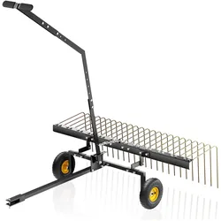 Wiltec, Vertikutierer, Rasentraktor Rechen 148cm Vertikutierer Rasenstriegel Rasenlüfter Garten