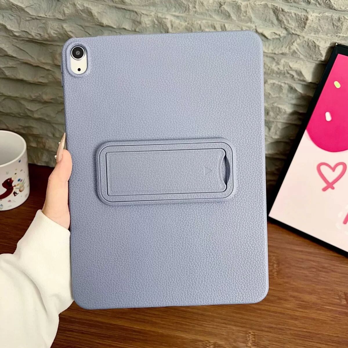 INF Coque folio pliable en cuir PU compatible avec iPad Air 4, iPad Air 5, iPad Pro 11 2018, iPad Air 11 2024, iPad Air 6 (10.9 Gris