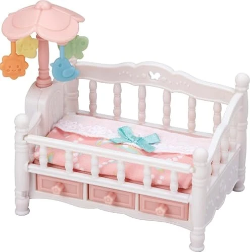 Sylvanian families Möbel - Bett für Drillinge mit Drehkarussell
