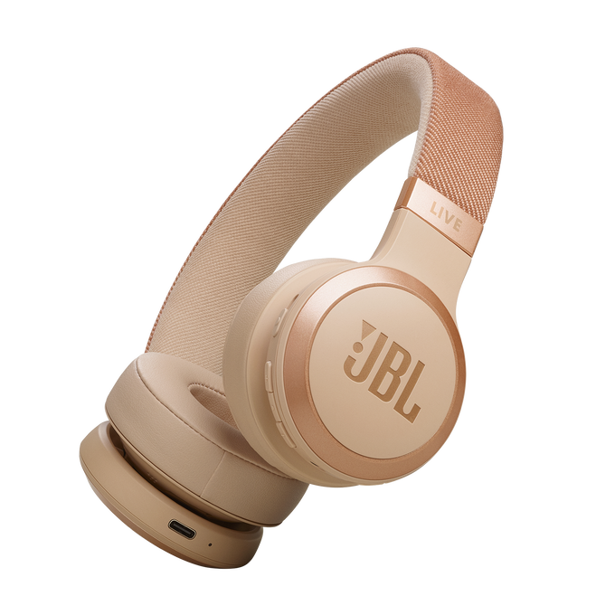 JBL LIVE 670 NC Wireless Bluetooth On-Ear Kopfhörer sandstone JBLLIVE670NCSAT