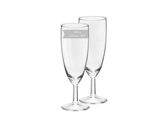 Van Well Sektgläser Geeicht Royalty transparent 0,1 l 60er Set, Transparent, Glas, Gläser, Champagnergläser & Sektgläser