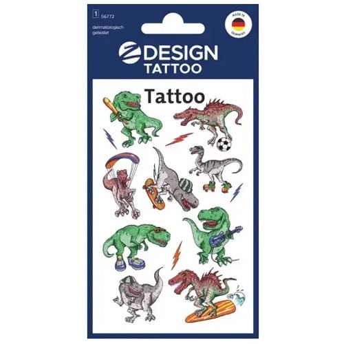 AVERY Zweckform Klebetattoo Dino, 9 Etiketten