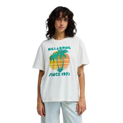 T-Shirt BILLABONG "My Beach Club", Damen, Gr. M, weiß, Obermaterial: 100% Baumwolle., Shirts T-Shirt