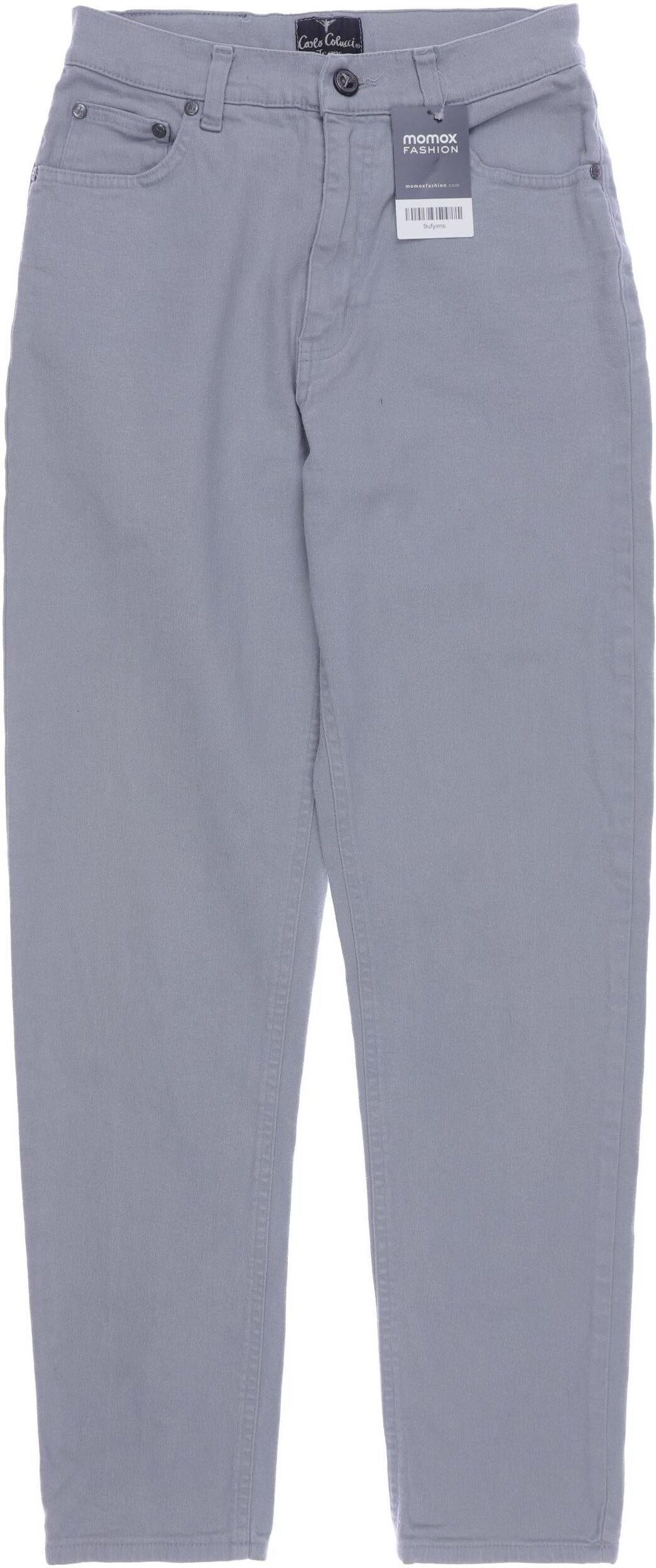 Carlo Colucci Damen Jeans, Grau, Gr. EU 38, Elasthan / Baumwolle - Second Hand