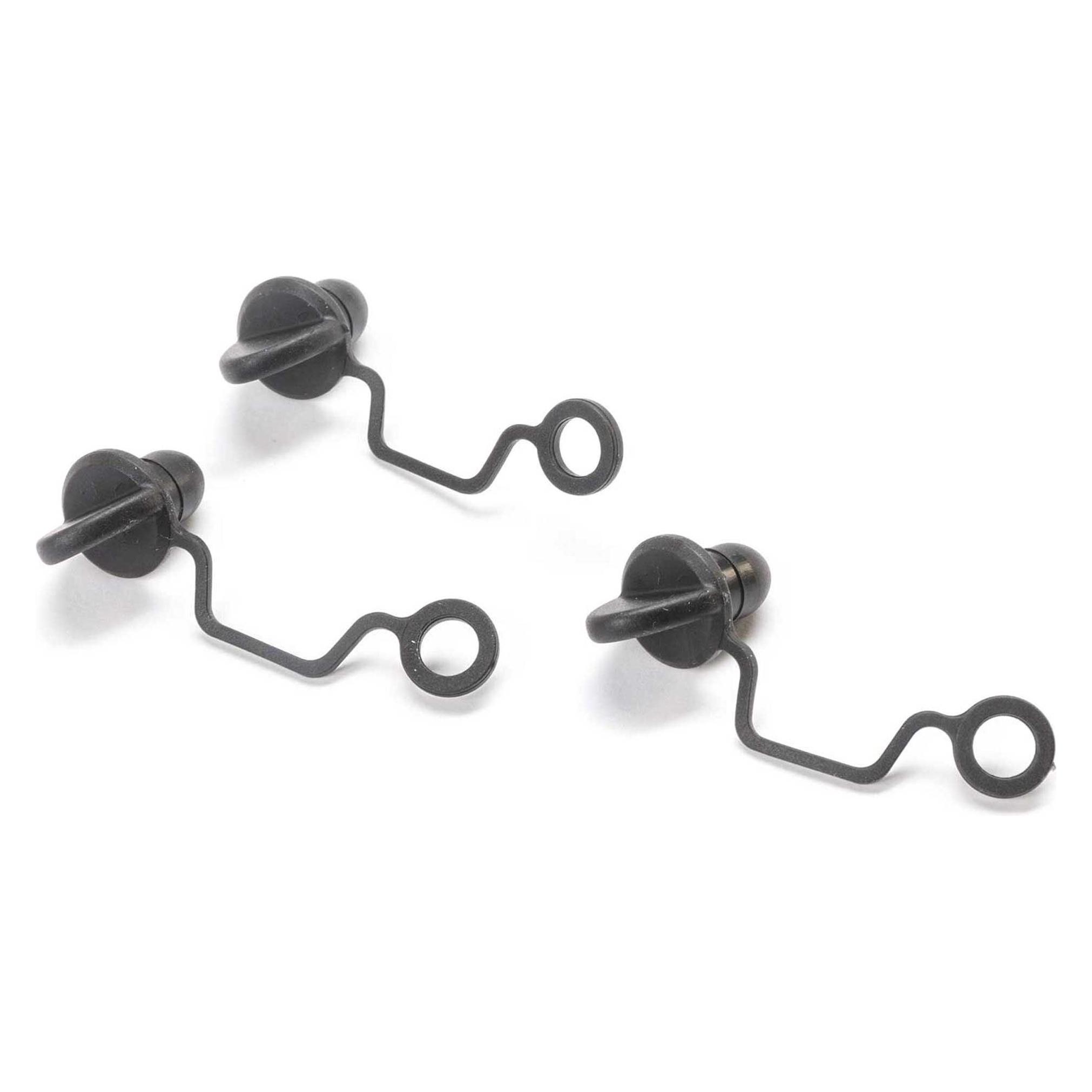 ProBoat Tethered Drain Plug, Large (3): Pro Boat (PRB-1281)