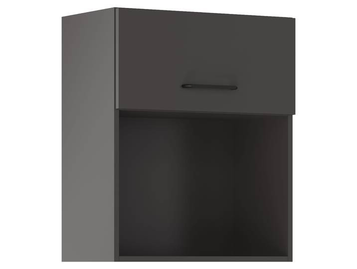 Klapphängeschrank IMPULS KÜCHEN Tirana , in vier Breiten, Höhe: 72,3 cm , grafit, B:60cm H:72,3cm T:34,2cm, Dekorfolie, Holzwerkstoff, Schränke, vormontiert, mit Klapptür und offener Nische
