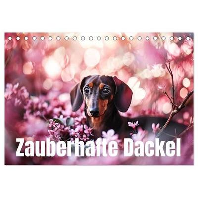 Zauberhafte Dackel (Tischkalender 2027 DIN A5 quer), CALVENDO Monatskalender