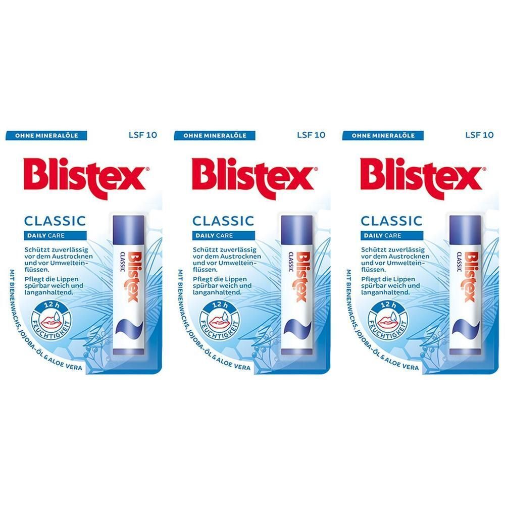 Blistex Classic Pflegestift LSF 10 x3 3x4,25 g Stifte