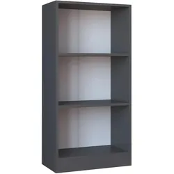 VCM, Regal, Holz Aufbewahrung Stand Regal Bücherregal Deko Bücher Standregal Dilos M 3-fach (56 x 30 x 114 cm)