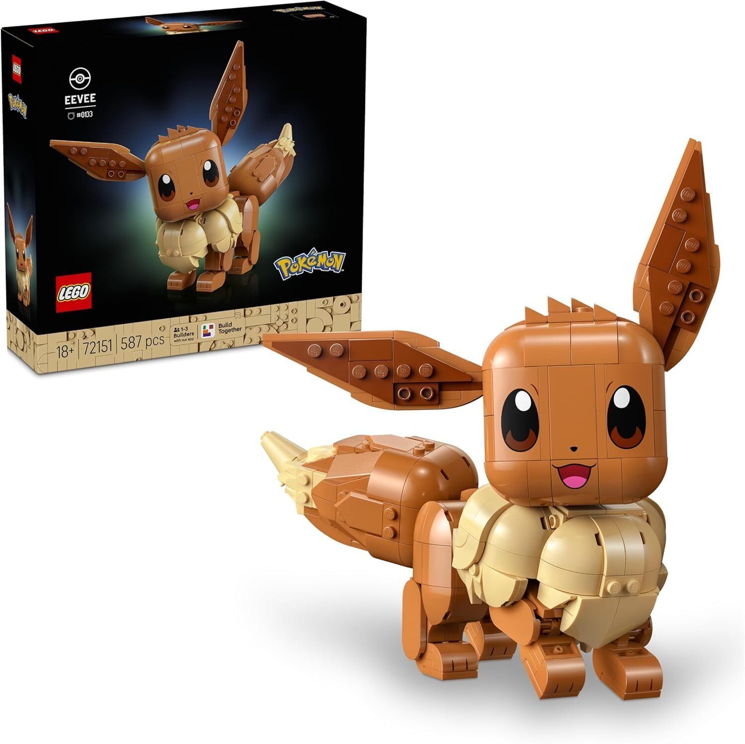Lego Pokémon Eevee Figure Building Set for Adults 72151