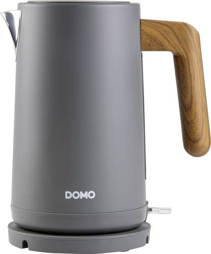 DOMO WASSERKOCHER Wasserkocher Matt Grau Fassungsvermögen: 1.7l