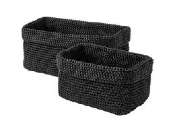 W5 Set de paniers de rangement / Organisateur suspendu (paniers noir)