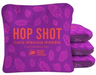 Skip's Garage Hop Shot Purple Dual Sided Cornhole Bags