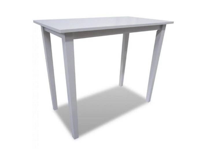 LuxusKollektion Bartisch Stehtisch Bartisch Weiss MDF 110x60cm (1-St)