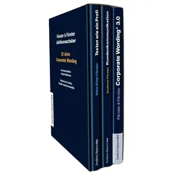 25 Jahre Corporate Wording: Der Jubiläumsschuber, Fachbücher von Andreas Förster, Hans-Peter Förster