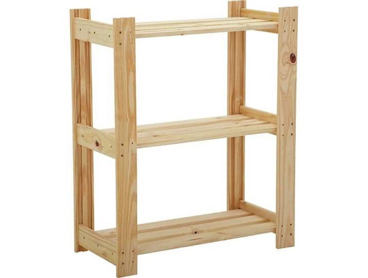 Venprodin Étagère en bois à plusieurs niveaux pour le stockage (3 étagères)