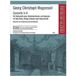 Konzert A-Dur WV348 für Violoncello und Streichorchester Stimmensatz, Fachbücher von Georg Christoph Wagenseil
