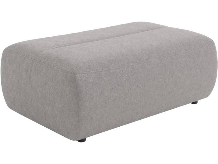 Polsterhocker SIT & MORE Scrabble , grau (hellgrau), B:113cm H:44cm T:75cm, 95% Polyester, 9% Polyamid, Hocker, Polsterhocker, Modernes Design in verschiedenen Stoffarten