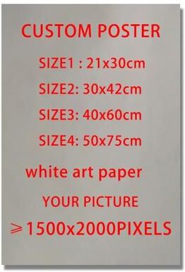 Uplifted Finds Custom Matte White Art Paper Poster   Personalized Anime, Game & Pet Portraits 21 X 30 Cm