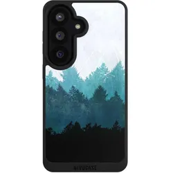 Nivocase Handyhülle für Samsung Galaxy S26 Hülle NIVOpure Case Schwarz Abstrakt Baum Wald (Samsung Galaxy S26), Smartphone Hülle, Schwarz