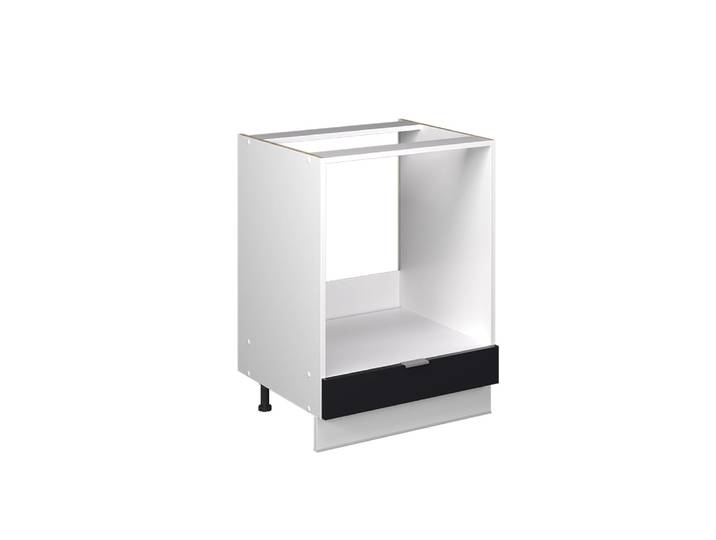 Meuble pour four sans pt noir rayé 60x82cm