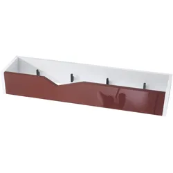 GARDEROBENPANEEL Kolmio Bordeaux Hochglanz