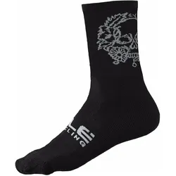 Alé, Unisex, Sportsocken, Skull Socken (44 - 47), Schwarz