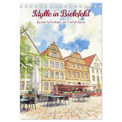 Idylle in Bielefeld (Tischkalender 2027 DIN A5 hoch), CALVENDO Monatskalender