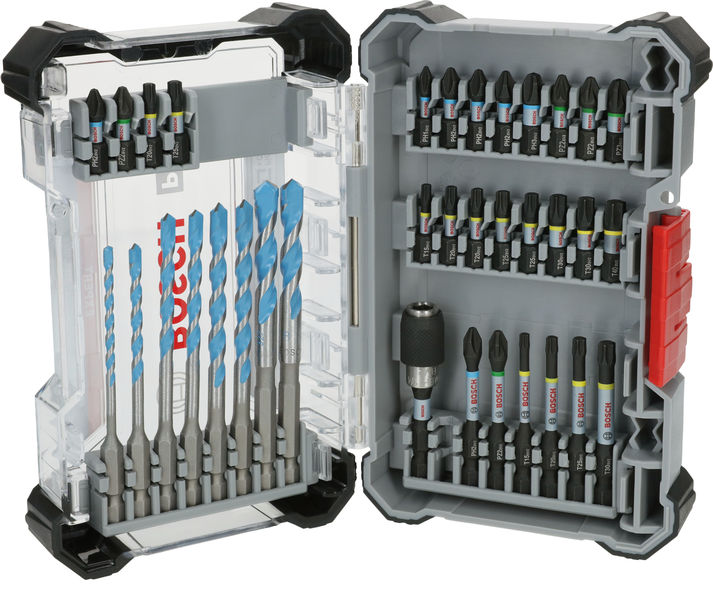 Bosch PRO Impact Schrauberbits und Multi Construction Bohrer Mixed Set, 35-tlg. 2608521U82