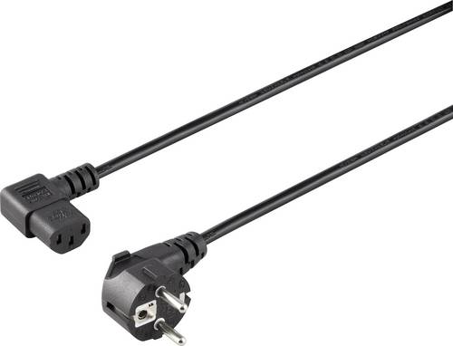 Sygonix SY-5042710 Kaltgeräte Anschlusskabel Schwarz 2.00m