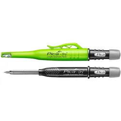 Pica Tieflochmarker-Bleistift Set Metal Set - Dry, schwarz/grün