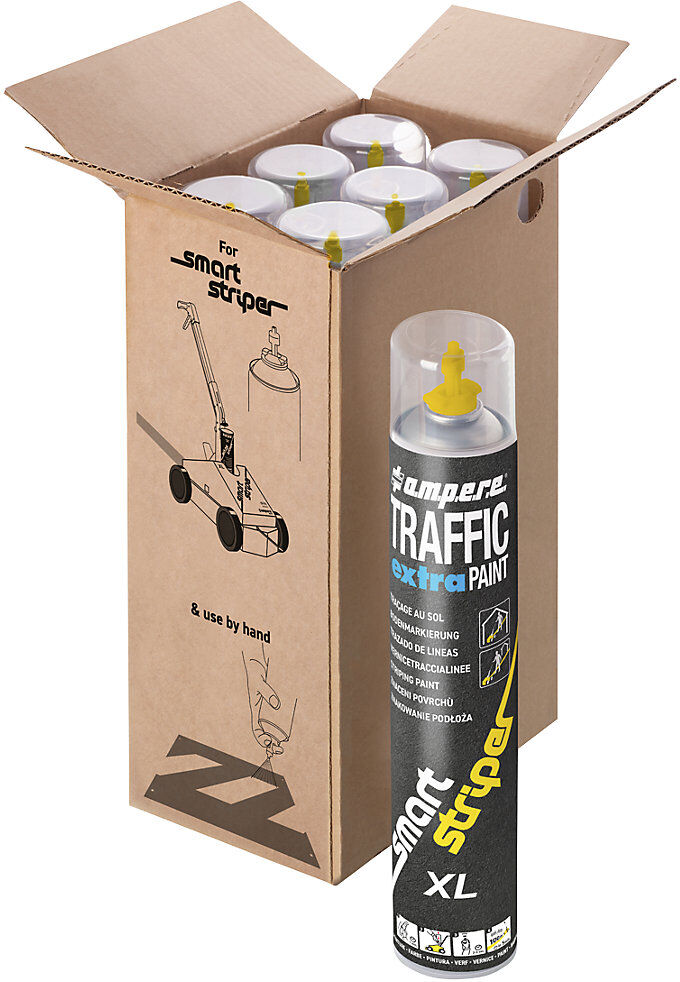 Markierfarbe Traffic extra Paint® XL, Inhalt 750 ml, VE 6 Dosen, orange Ampere