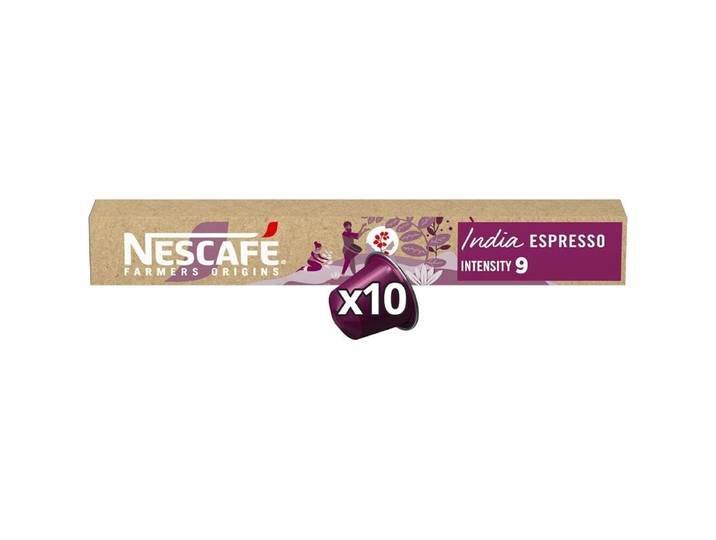 NESCAFÉ FARMERS Café India Espresso X10 capsules 44g