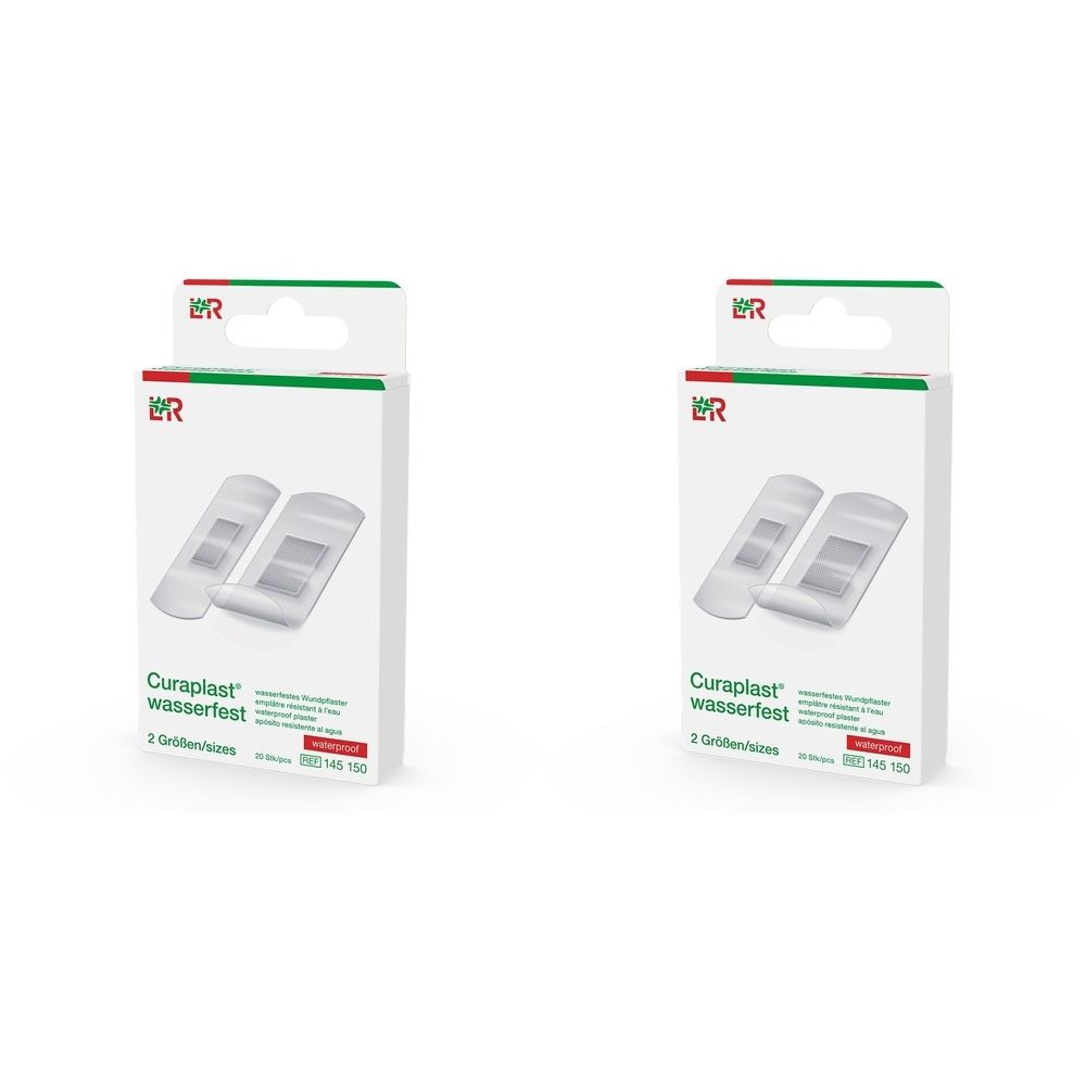 Curaplast Strips wasserfest 2 Größen 2x 2x20 St Pflaster
