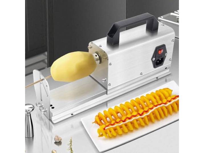 3 in 1 Ornado Kartoffelschneider Elektrischer Tornado Kartoffel Spiralschneider Spiral Twister Schneider für Obst, Kartoffeln, Tornado Chips, Gurken oder Karotten