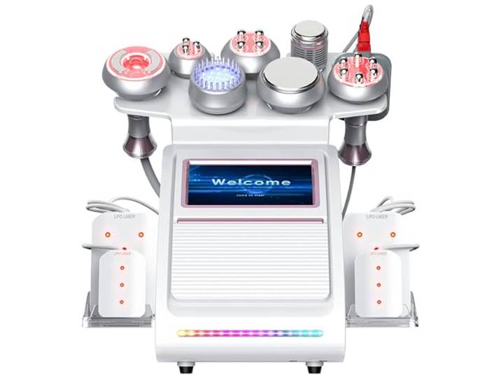 BAIXDM 80K Ultrasonic Vacuum Cavitation Machine, 9 In 1 Multipolar Radio Frequency Photorejuvenation Machine, Weight Loss Shaping Tightening Device, Body Slimming Machine for Spa, Salon and Home