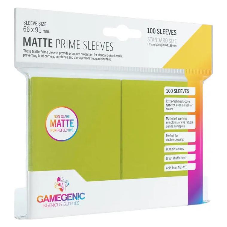 Gamegenic GGS10034 - Matte Prime Hüllen, limette (100 Hüllen) (02511)